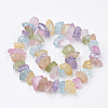 Electroplated Natural Quartz Crystal Bead Strands G-F336-04H-2