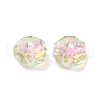 Electroplate Transparent Glass Beads EGLA-P061-06A-AB07-2