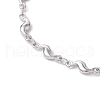 304 Stainless Steel Bar Link Chains Bracelets BJEW-JB11496-02-3