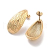 Ion Plating(IP) 304 Stainless Steel Stud Earrings EJEW-K281-19G-1