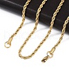 304 Stainless Steel Rope Chain Necklaces NJEW-F226-03G-04-3