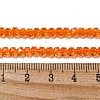 Electroplate Glass Beads Strands GLAA-Q105-02P-2