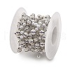 Handmade ABS Imitation Pearl & Rhinestone Round Chains CHS-L028-03P-03-3