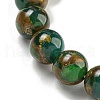 Round Synthetic Gold Clinquant Stone Stretch Bracekets G-P549-02A-01-3