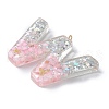 Resin Pendants RESI-B029-01P-W-2