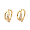 Rack Plating Brass Micro Pave Cubic Zirconia Cuff Earrings EJEW-P221-14G-1