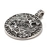 304 Stainless Steel Pendants STAS-M334-11AS-2