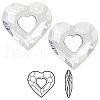 Austrian Crystal Pendants 6262-26mm-001(U)-1