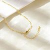 Brass Oval Link Chain Necklaces NJEW-A042-08G-5
