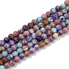 Dyed Natural Regalite/Imperial Jasper/Sea Sediment Jasper Beads Strands G-B124-C04-14-1