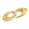 Ltter V Ion Plating(IP) 304 Stainless Steel Hoop Earring EJEW-H013-11G-2