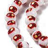 Printing Glass Beads for Necklaces Bracelets Making GLAA-B020-02A-05-4