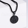 Retro Minimalist Fashion Stainless Steel Arab Rune Nordic Viking Punk Star Pendant Necklaces HG8387-1-1
