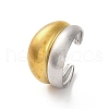 304 Stainless Steel Open Cuff Rings RJEW-K258-08GP-01-2