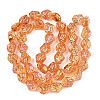 Electroplate Glass Beads Strands EGLA-N012-08M-2