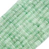 Frosted Natural Green Aventurine Beads Strands G-K389-C31-01-2