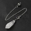 Natural Quartz Crystal Dowsing Pendulum Big Pendants G-H286-03P-01-3