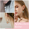 SUNNYCLUE 60Pcs 304 Stainless Steel Leverback Earring Findings STAS-SC0007-65-5