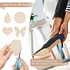 Self-Adhesive Faux Suede Clothing Patches PATC-WH0005-37B-5