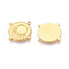 304 Stainless Steel Pendant Cabochon Settings STAS-T065-93G-2