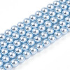 Baking Painted Pearlized Glass Pearl Bead Strands HY-N002-4mm-A05-2