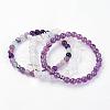 Natural Mixed Gemstone Stretch Bracelets BJEW-JB03365-05-2