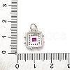 Brass Micro Pave Cubic Zirconia Pendants KK-U033-02P-02-3
