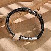 Braided Microfiber Leather Cord Bracelets for Men BJEW-Z081-03P-01-3