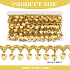 Polyester Lace Ribbon with Plastic Charms Tassel OCOR-WH0078-202A-01-2