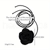 Fabric Flower Waxed Cord Choker Necklaces for Girls DO2804-4-2