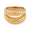 Ion Plating(IP) 304 Stainless Steel Finger Rings RJEW-D083-12G-02-2