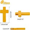  100Pcs Maple Wood Pendants WOOD-NB0001-77-5