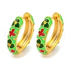 Rack Plating Brass Hoop Earrings EJEW-C102-45G-2
