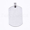 Non-Tarnish 201 Stainless Steel Quote Pendants STAS-T044-231P-2