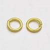 Brass Open Jump Rings KK-E647-17G-4mm-2