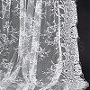 Flower Pattern Polyester Lace Fabric DIY-WH0496-28A-4