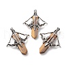 Natural Tiger Eye Big Pendants G-G855-01AS-08-1