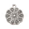 Tibetan Style Alloy Pendants PALLOY-B008-09AS-1