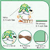 Spring Theme Wooden Pendant Decorations WOOD-WH0037-006-3