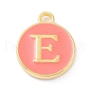 Golden Plated Alloy Enamel Charms X-ENAM-Q437-11E-1