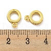 Brass Cubic Zirconia Tube Bails KK-L215-201A-G-01-3