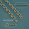 Unicraftale 304 Stainless Steel Rolo Chains Necklaces NJEW-UN0001-15G-4
