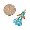 Handmade Glass Seed Beaded Angel Pendants PALLOY-MZ00499-05-2