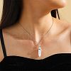Olycraft 12Pcs Faceted Mother's Day Gifts Natural Quartz Crystal Double Terminated Points G-OC0002-58-7