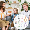 SUPERFINDINGS 7Pcs 7 Colors Oval Transparent PVC Packaging Bags DIY-FH0007-66-7