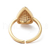 Rack Plating Brass Micro Pave Cubic Zirconia Cuff Rings RJEW-M168-01G-3