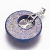 Natural Lapis Lazuli Pendants G-F573-C11-3