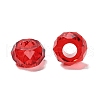 Transparent Resin European Beads RESI-B020-05G-2