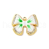 304 Stainless Steel Enamel Pendants STAS-S163-02B-G-1