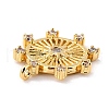 Eco-Friendly Brass Micro Pave Clear Cubic Zirconia Pendants ZIRC-C027-06G-01-RS-3